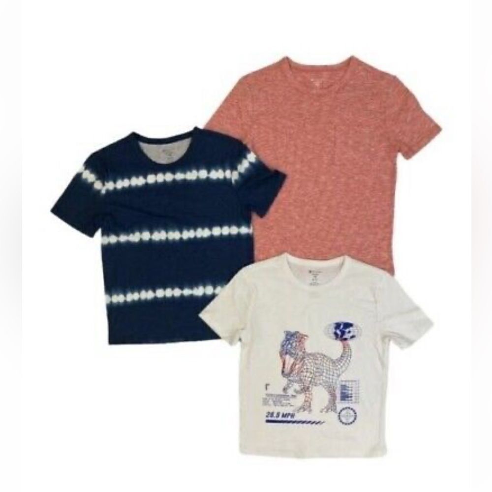MEMBER'S MARK 3 PACK‎ BOYS MY FAV TEES' fun designs - dinosaur, tie dye